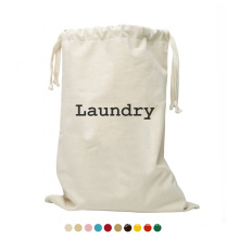 Custom Lighweight Extra Large Heavy Duty Drawstring Wash Laundry Bag Storage Canvas Laundry Bag
